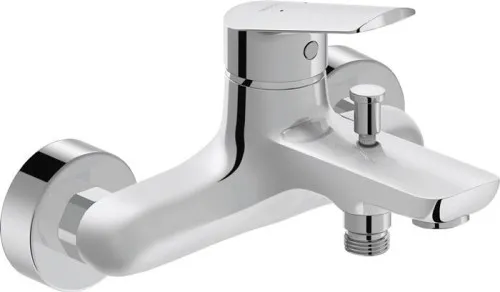 Mitigeur de baignoire Duravit No.1 à une commande, montage apparent, système céramique, chromé HG