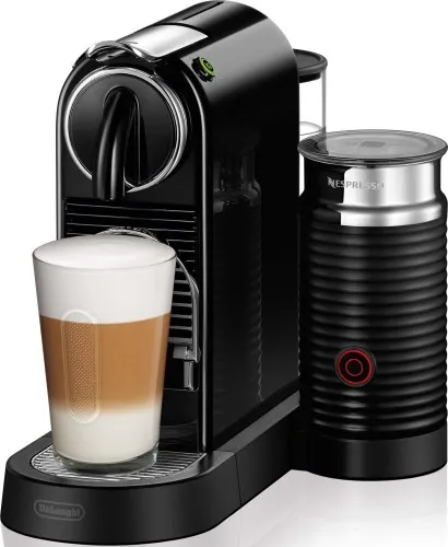 Machine à café De'Longhi EN 267.BAE Nespresso CitiZ avec mousseur à lait - 19 bars - Noir