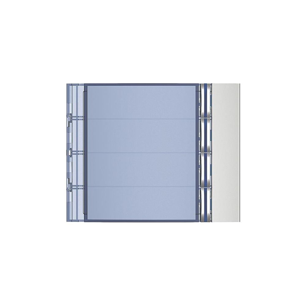 Plaque de finition Legrand BTicino SFERA, 4 touches d'appel, 91x114x10 mm, plastique, aluminium, 352041