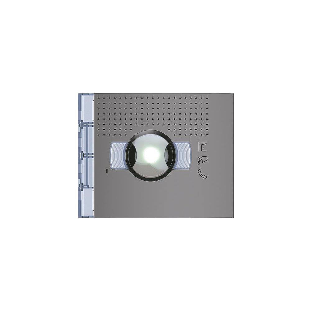 Legrand Frontale BTicino pour module haut-parleur vidéo grand angle AV, IP20, IK07, 114x91x16,6mm, plastique, anthracite, 351303
