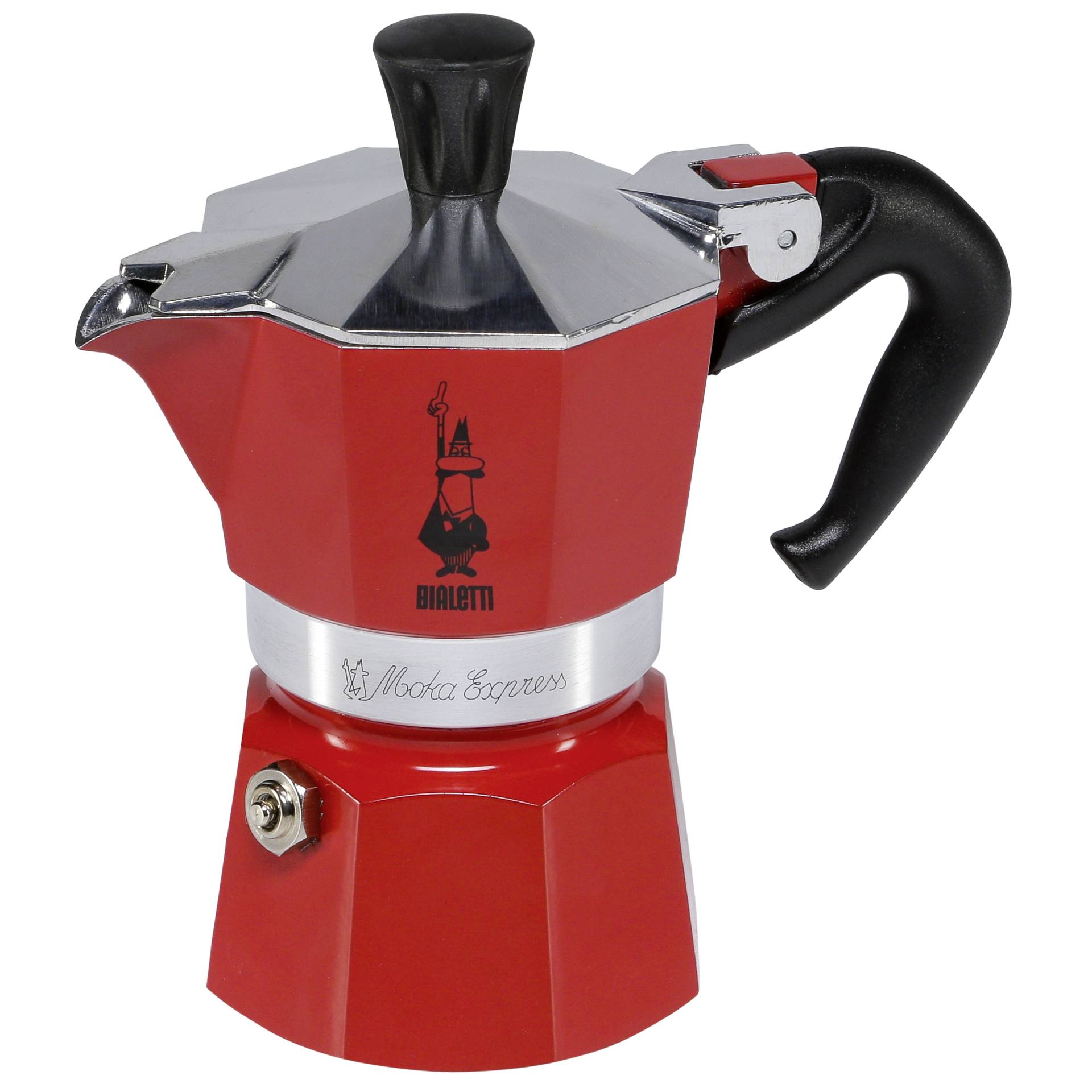 Bialetti Moka Express - rouge - Aluminium - pour 1 tasse