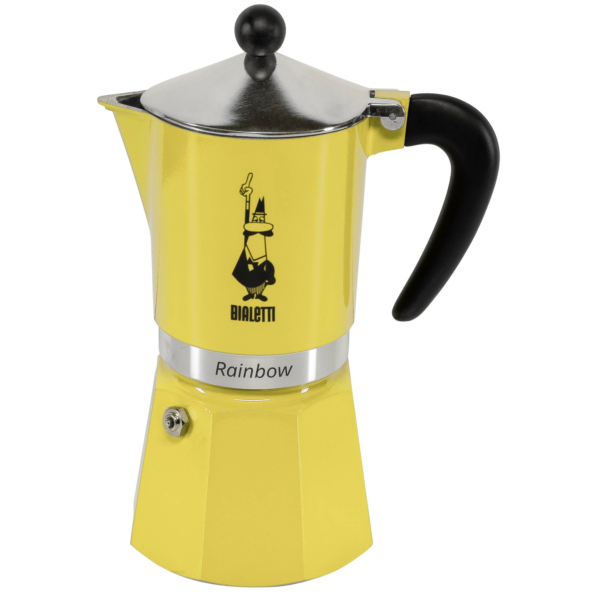 Cafetière à espresso Bialetti Rainbow - jaune - pour 6 tasses