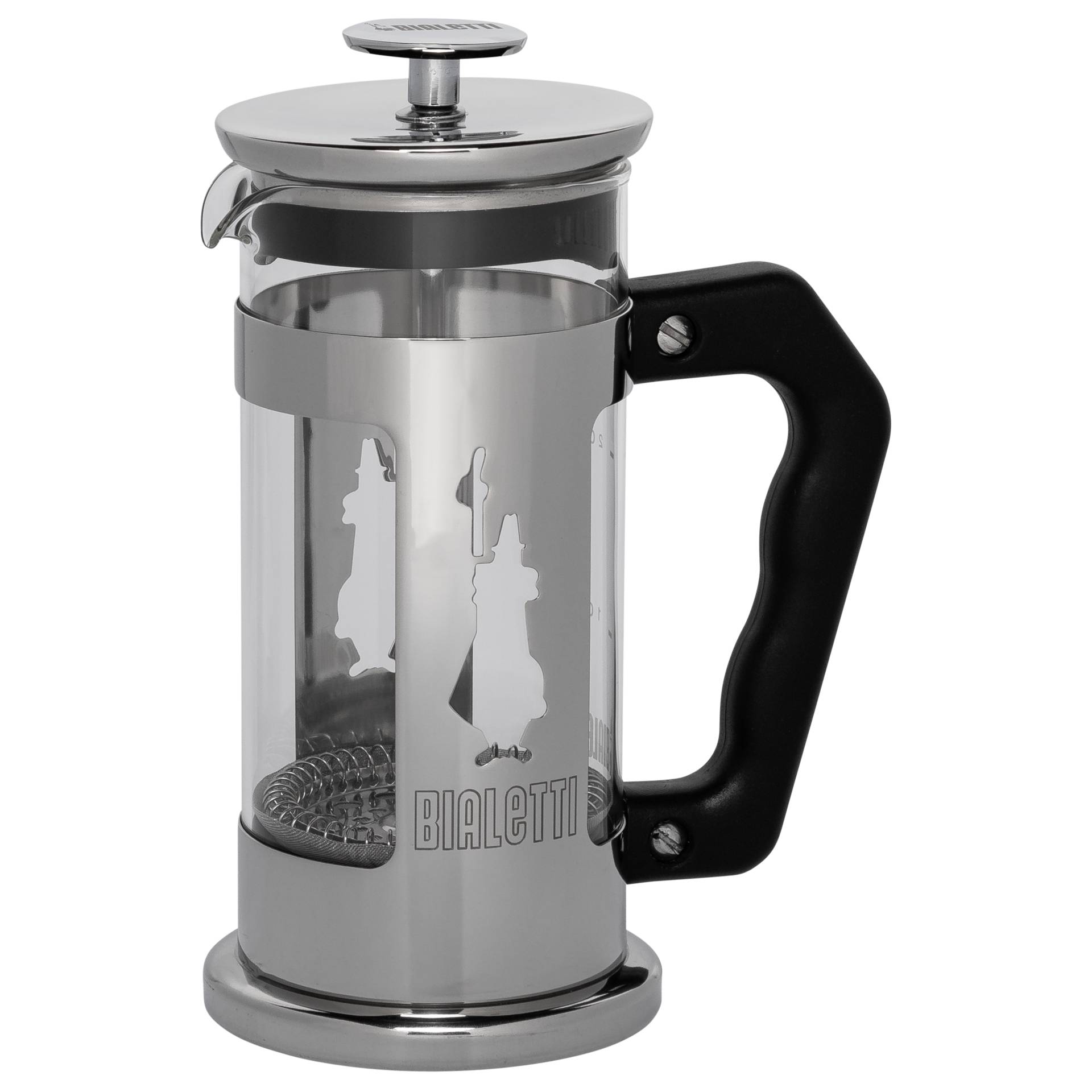Presse française Bialetti Preziosa - Préparateur de café et de thé - argent/noir - Inox/Verre - 350 ml
