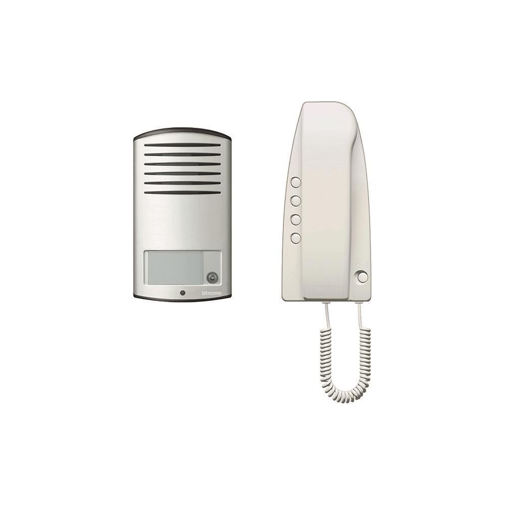 Legrand BTicino kit maison individuelle LINEA 2000 SPRINT audio, multiconducteur, aluminium, gris/blanc, 363211