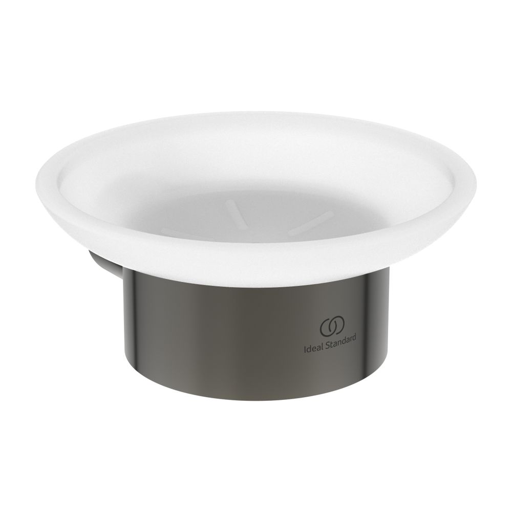 Lavabo à savon Conca, rond, gris magnétique, Ideal Standard