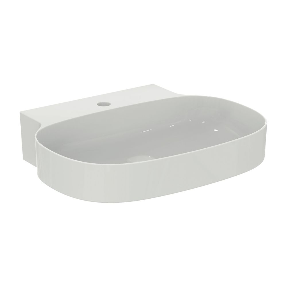 Lavabo Ideal Standard Linda-X 1 trou de robinetterie, sans trop-plein 600x500x135mm Blanc