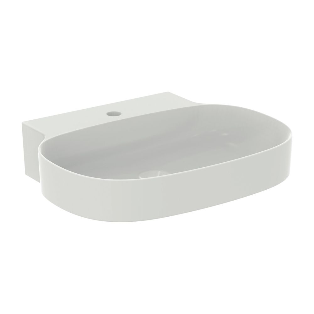 Lavabo Ideal Standard Linda-X 1 trou de robinetterie, sans trop-plein 600x500x135mm Blanc soyeux