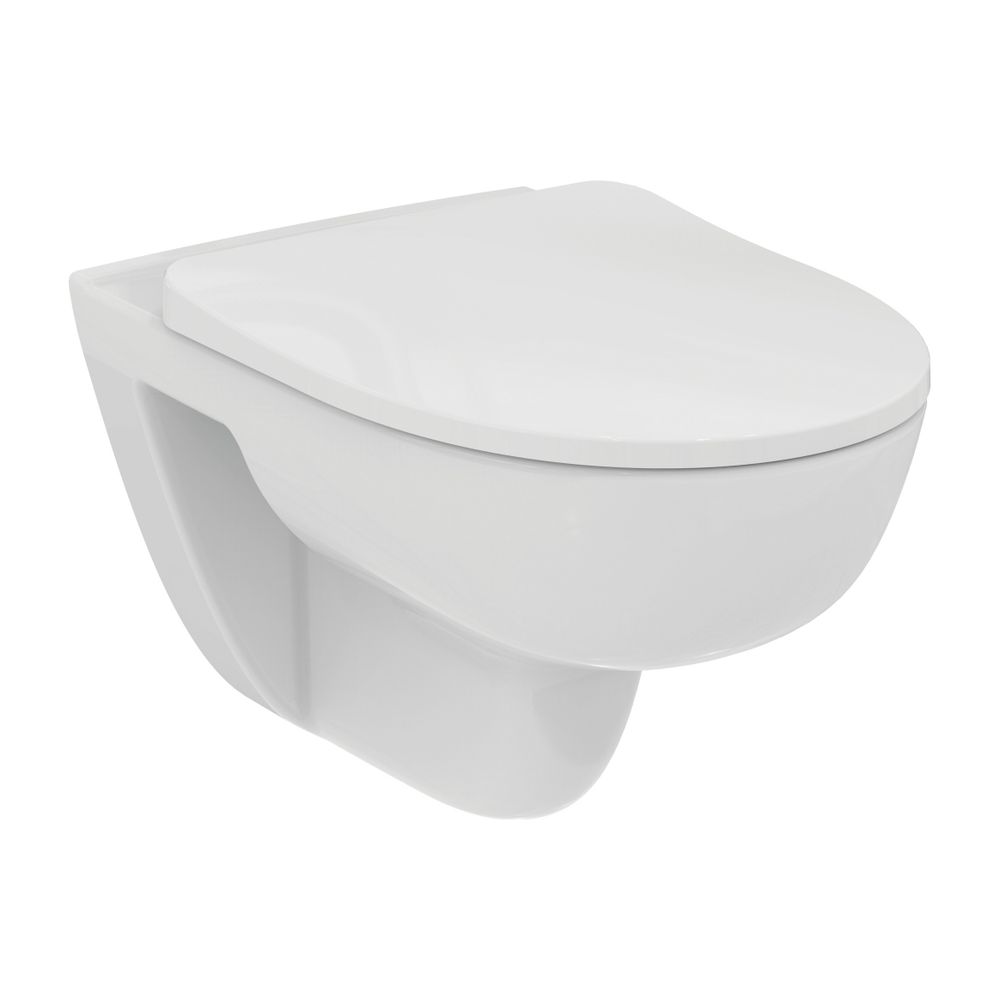 Pack WC Ideal Standard i.life A sans rebord avec abattant Uni.WC Softclose Blanc