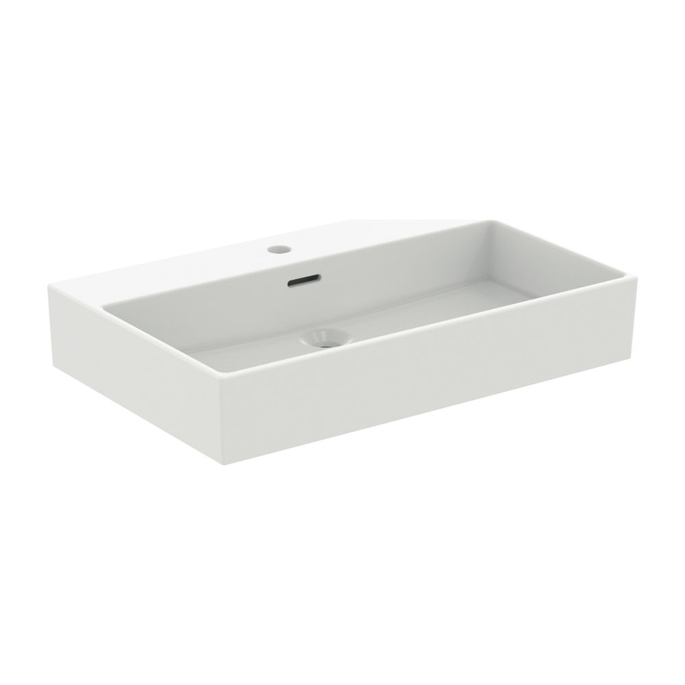 Ideal Standard Waschtisch Extra, 1 trou de robinet, avec trop-plein 700x450x150mm, poncé, blanc soyeux