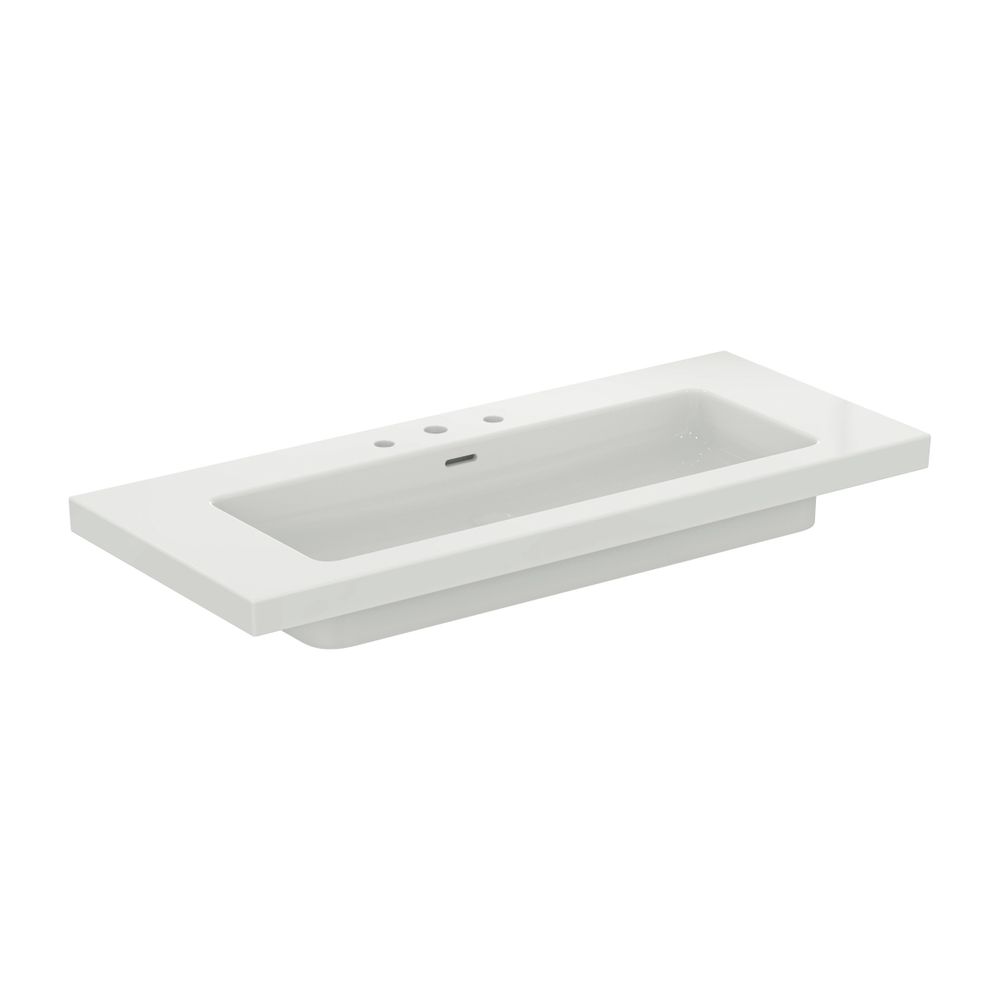 Ideal Standard Meuble-lavabo Extra avec 3 trous de robinet et trop-plein 1210x510x150mm Blanc avec IdealPlus