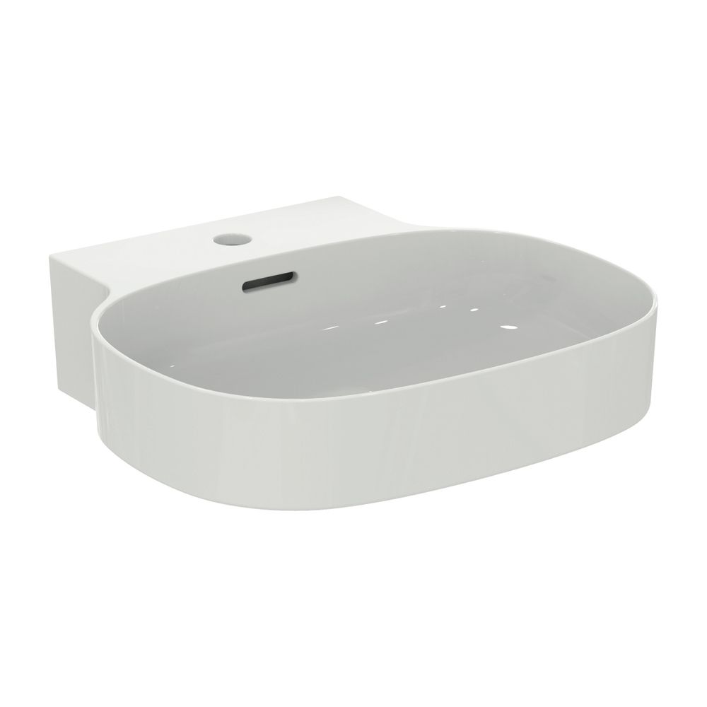 Ideal Standard Waschtisch Linda-X 1 trou de robinetterie, avec trop-plein 500x480x135mm poli Blanc