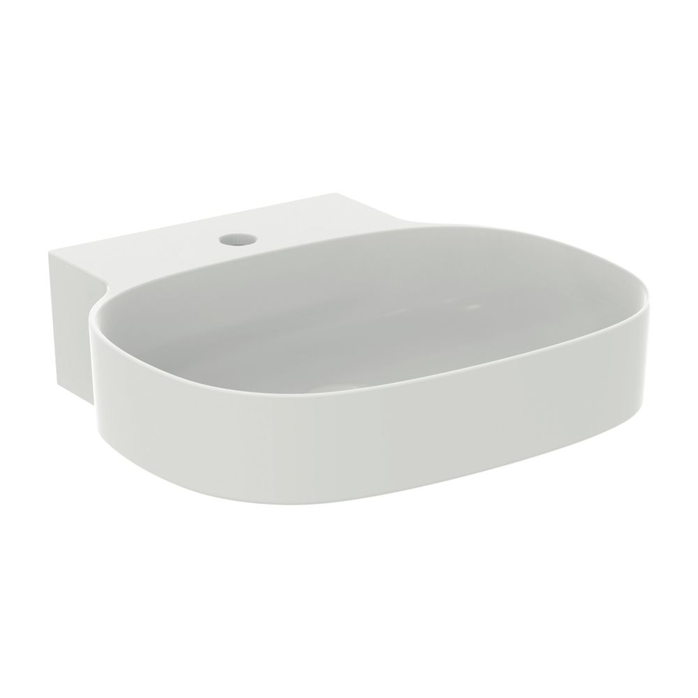 Lavabo Ideal Standard Linda-X 1 trou de robinet, sans trop-plein 500x480x135mm poli blanc soyeux