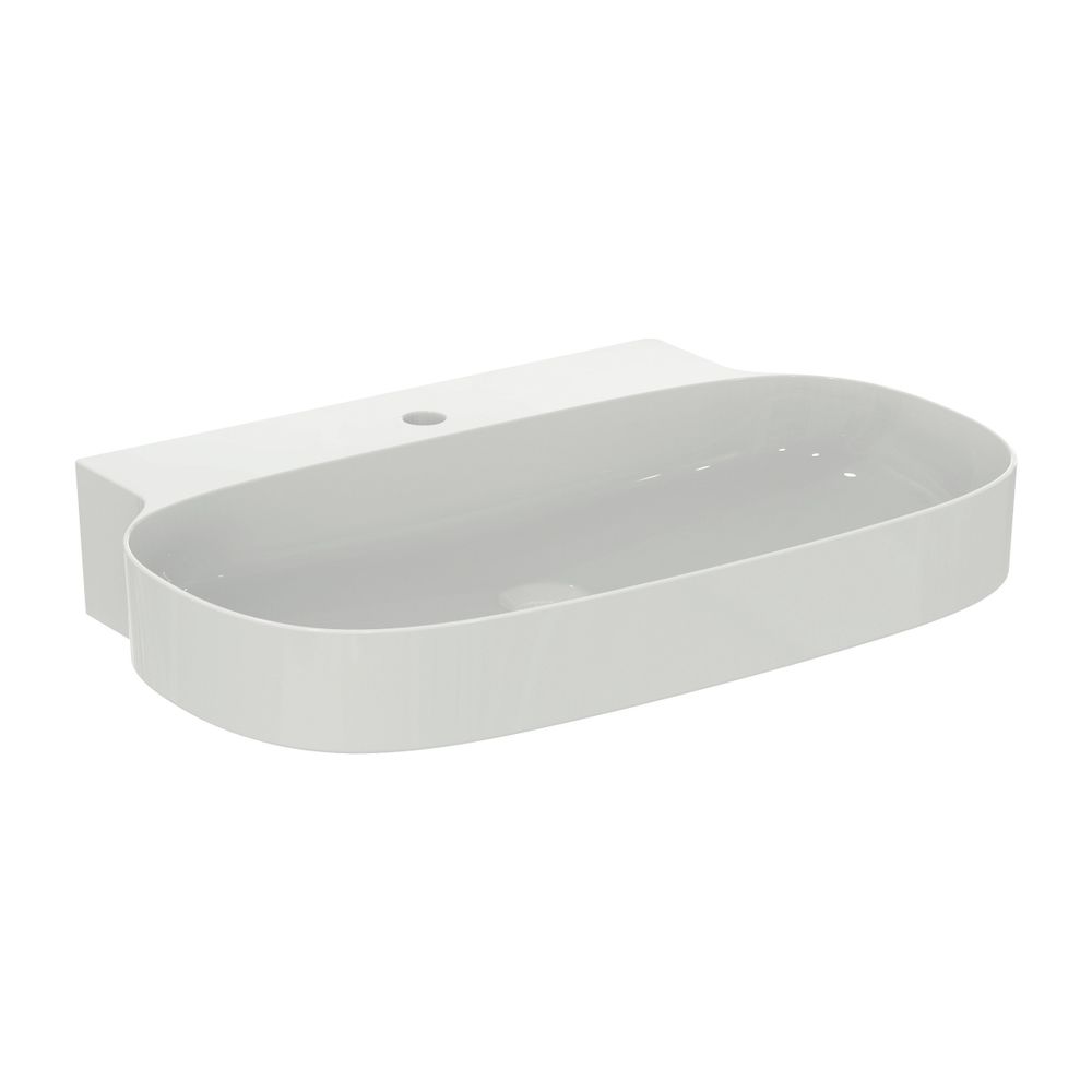 Lavabo Ideal Standard Linda-X 1 trou de robinetterie, sans trop-plein 750x500x135mm blanc satiné