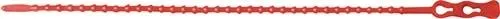 Serre-câble CLICKTIE Sapiselco L.500mm B.5,6mm PE rouge 100 pièces/boîte — lot de 100 pièces
