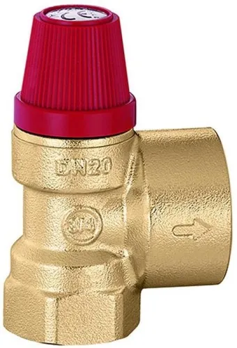 Soupape de sécurité à membrane CA 3/4" x 1" 3 bars pour chauffage