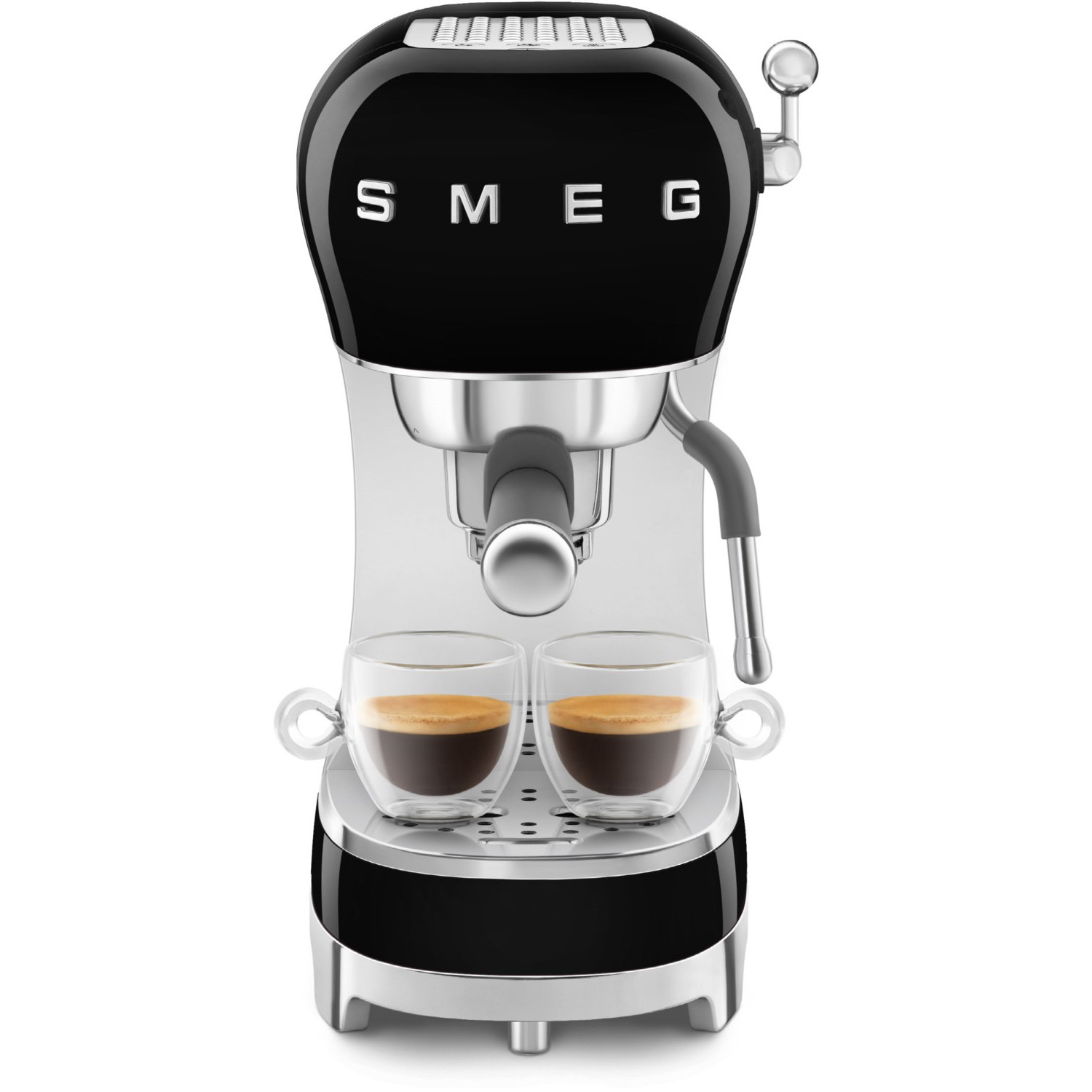 SMEG Machine à expresso 50's Style ECF02BLEU, noir