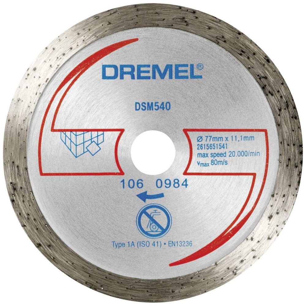 Disque diamant DREMEL DSM540 pour carrelage (1 pièce)