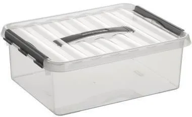 Boîte de rangement sunware® Q-line 12,0 l - 40,0 x 30,0 x 14,0 cm transparente