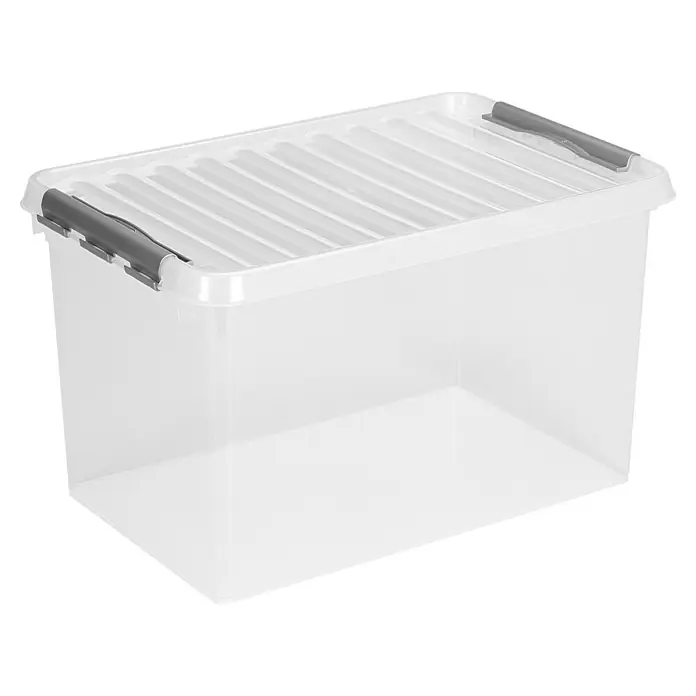 sunware® Boîte de rangement Q-line 62,0 l - 60,0 x 40,0 x 34,0 cm transparente