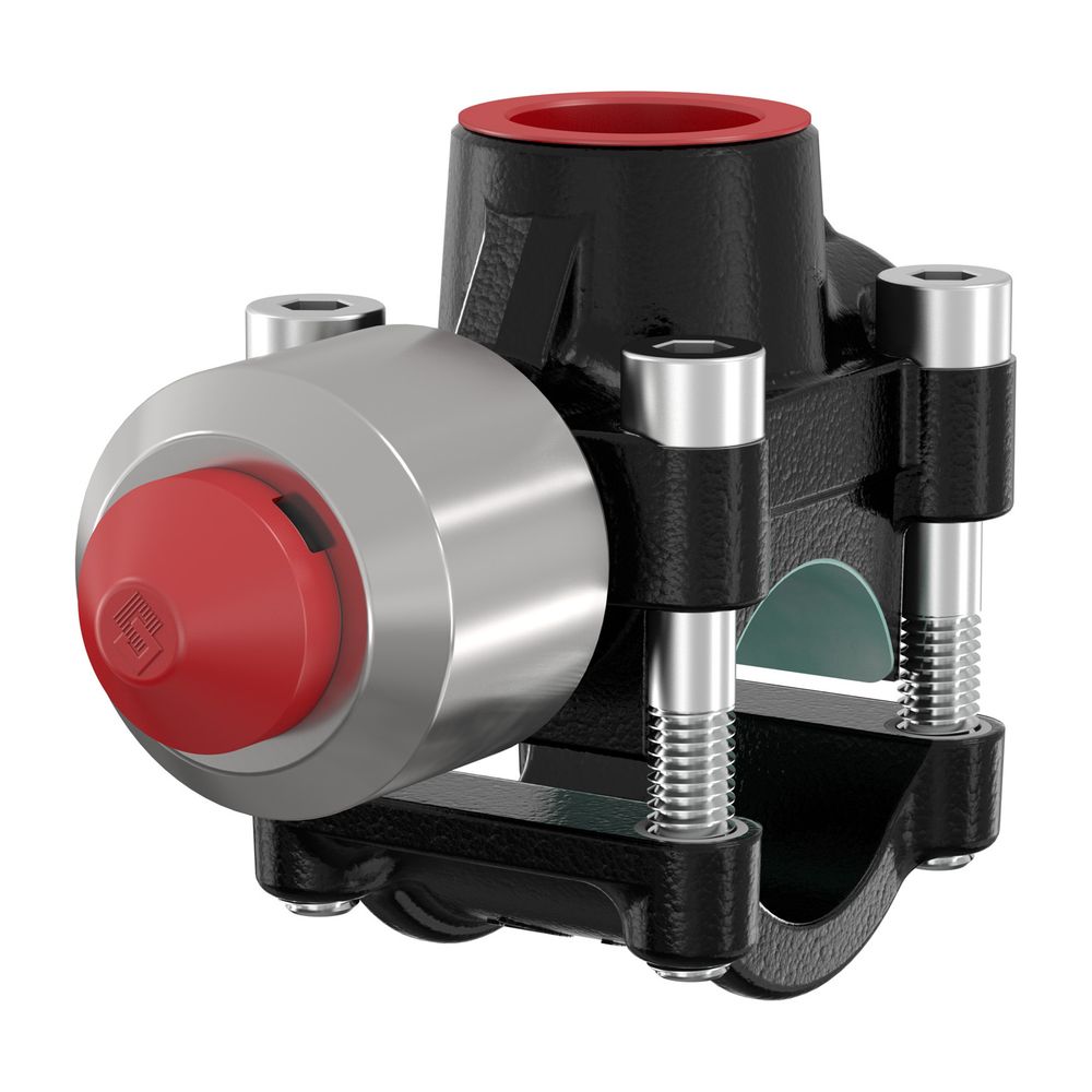 Raccord à sertir T-Plus Flamco 1 1/4" pour tube fileté en acier Rp 1"