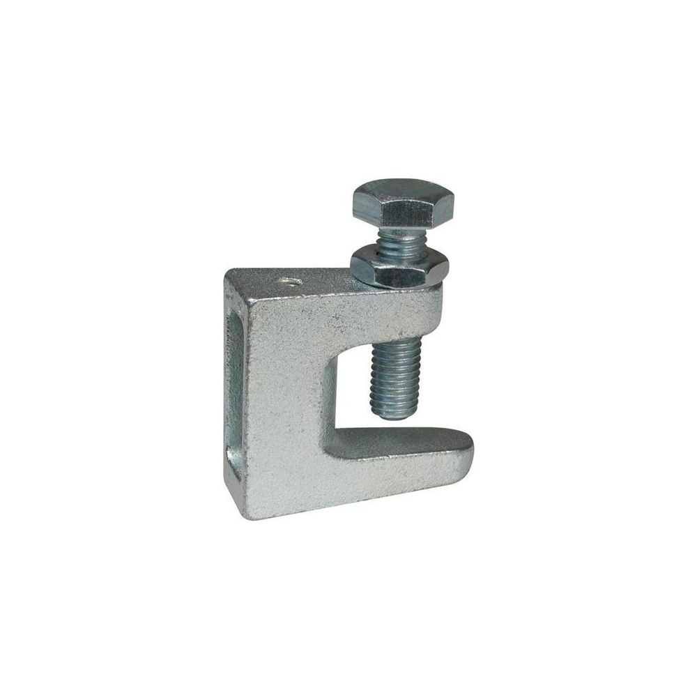 Walraven Agrafe de fixation modèle C, Épaisseur jusqu'à 23 mm, Vis M10 Filetage traversant M8, Fonte