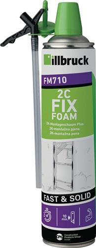 Mousse de montage 2K FM710 400 ml B2 vert avec gants inclus - Dose ILLBRUCK — lot de 12 pièces
