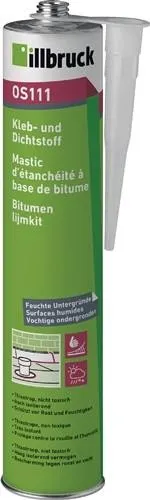 Adhésif et mastic Illbruck OS111 noir Cartouche 400 g — lot de 24 pièces