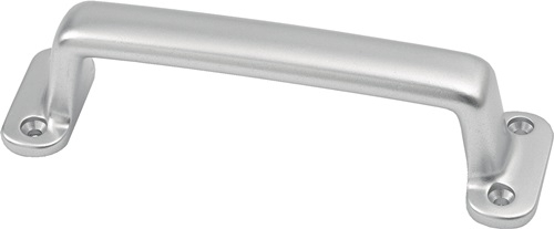 Poignée hermétique A.30mm L.160mm B.42mm en aluminium moulé argenté anodisé avec 4 trous - 4257-01E