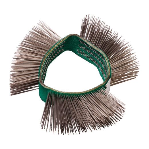 Bande de brosse métallique fine ELMAG, droite