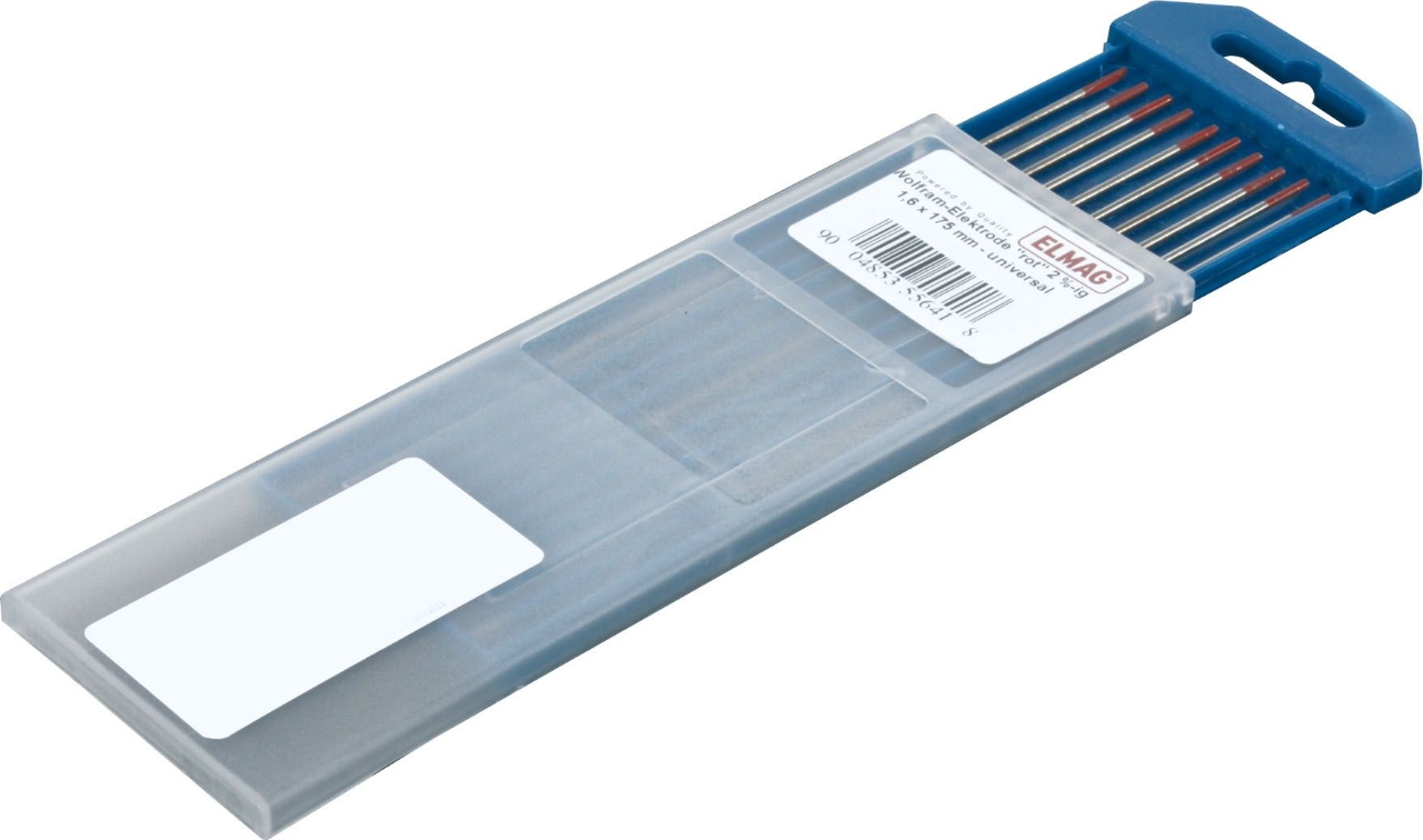 Électrode tungstène ELMAG Type 'E-WT 20', rouge