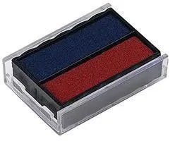 Trodat Tampon encreur Printy 6/4850/2 81026 bleu/rouge 2 pièces/boîte