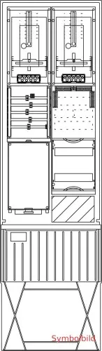 Colonne de raccordement de compteur Elsta Mosdorfer ZS342.W3.12