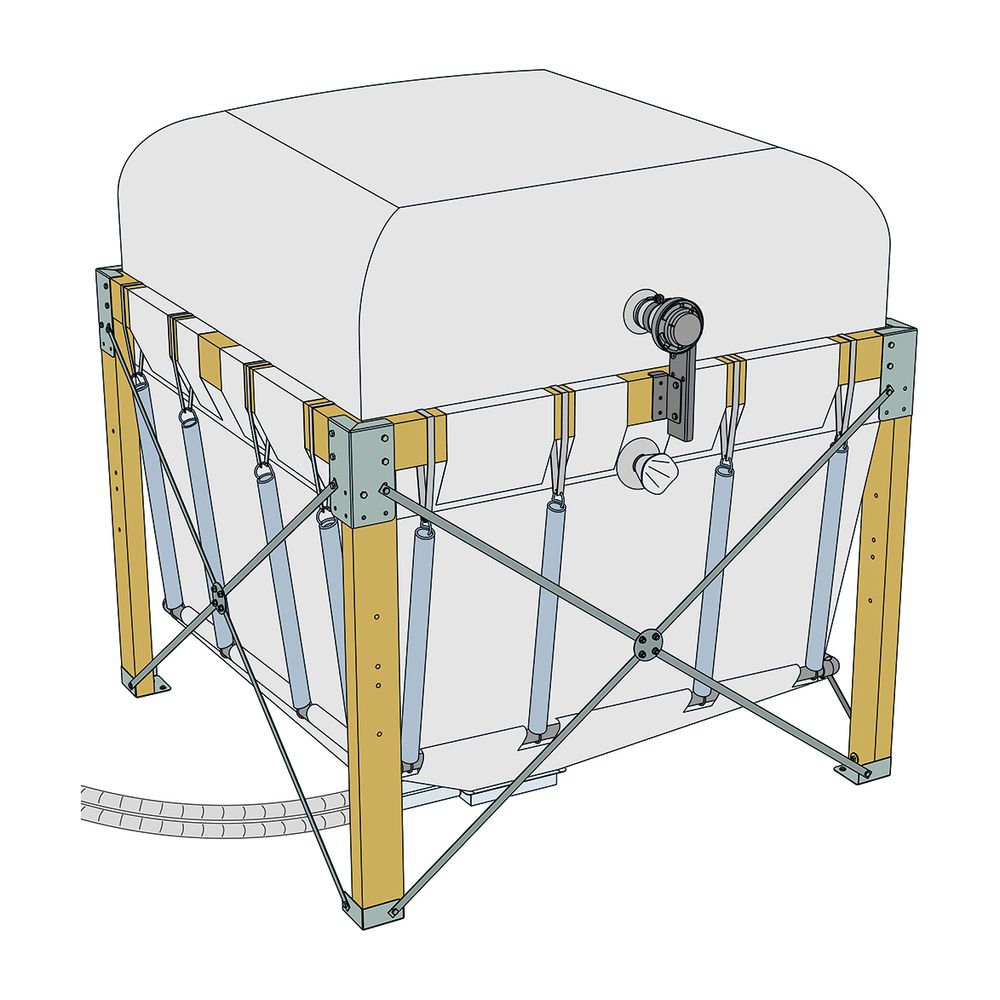 Fröling Pellets-Variosilo 2,30x2,30m, capacité 4,5t - 5,7t