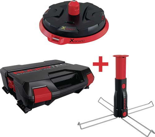 Dévidoir de câble Runpotec XB300 Ø 300 mm, avec mandrin multifonction, capacité de charge 300 kg