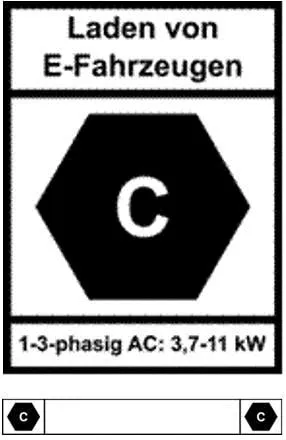 Kit d'étiquettes KEBA Label-Set DE SetCablDE3p11kW VE50