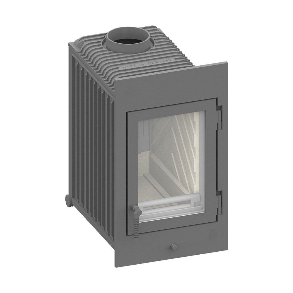 Insert chauffant Camina Schmid SH11T 11 kW, bois, avec habillage intérieur (briques latérales longues et plafond)