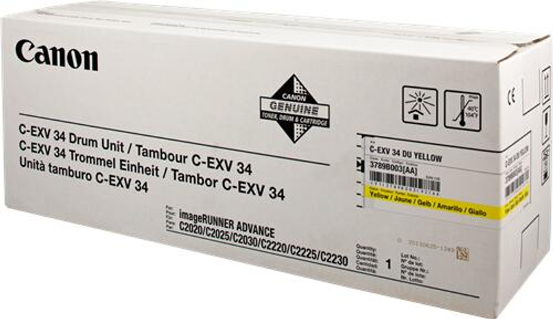 Canon Unité de tambour originale C-EXV 34 jaune 36 000 pages (3789B003)