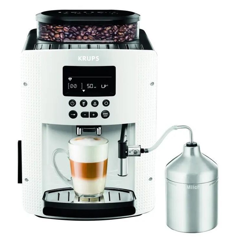 KRUPS EA8161 Arabica Display Machine à café automatique avec cappuccinateur - blanc
