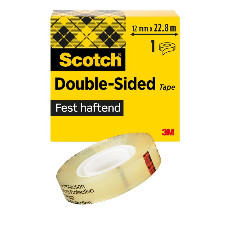 Ruban adhésif double face Scotch D6651222 12 mm x 22,8 m