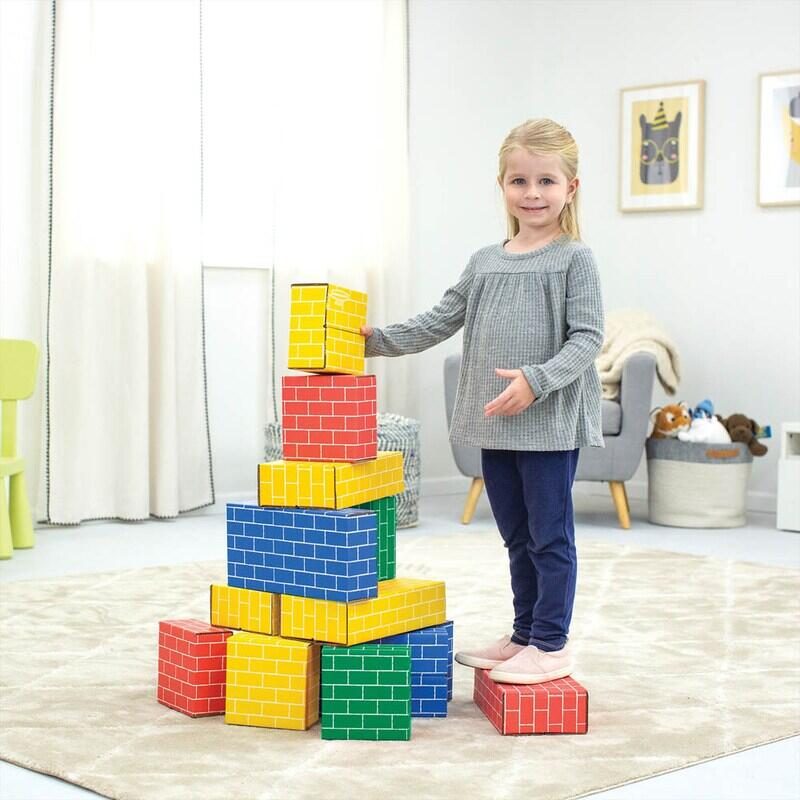 Set de construction Bankers Box blocs de construction 4 couleurs 1 boîte = 40 pièces — lot de 40 pièces