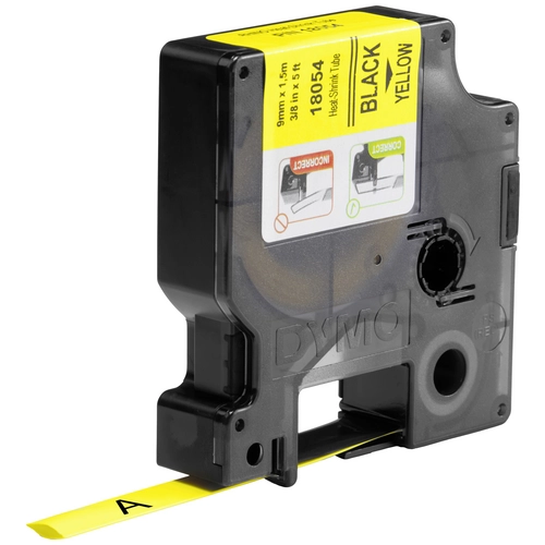 DYMO® Original manchon thermorétractable IND pour Rhino, polyoléfine - noir sur jaune