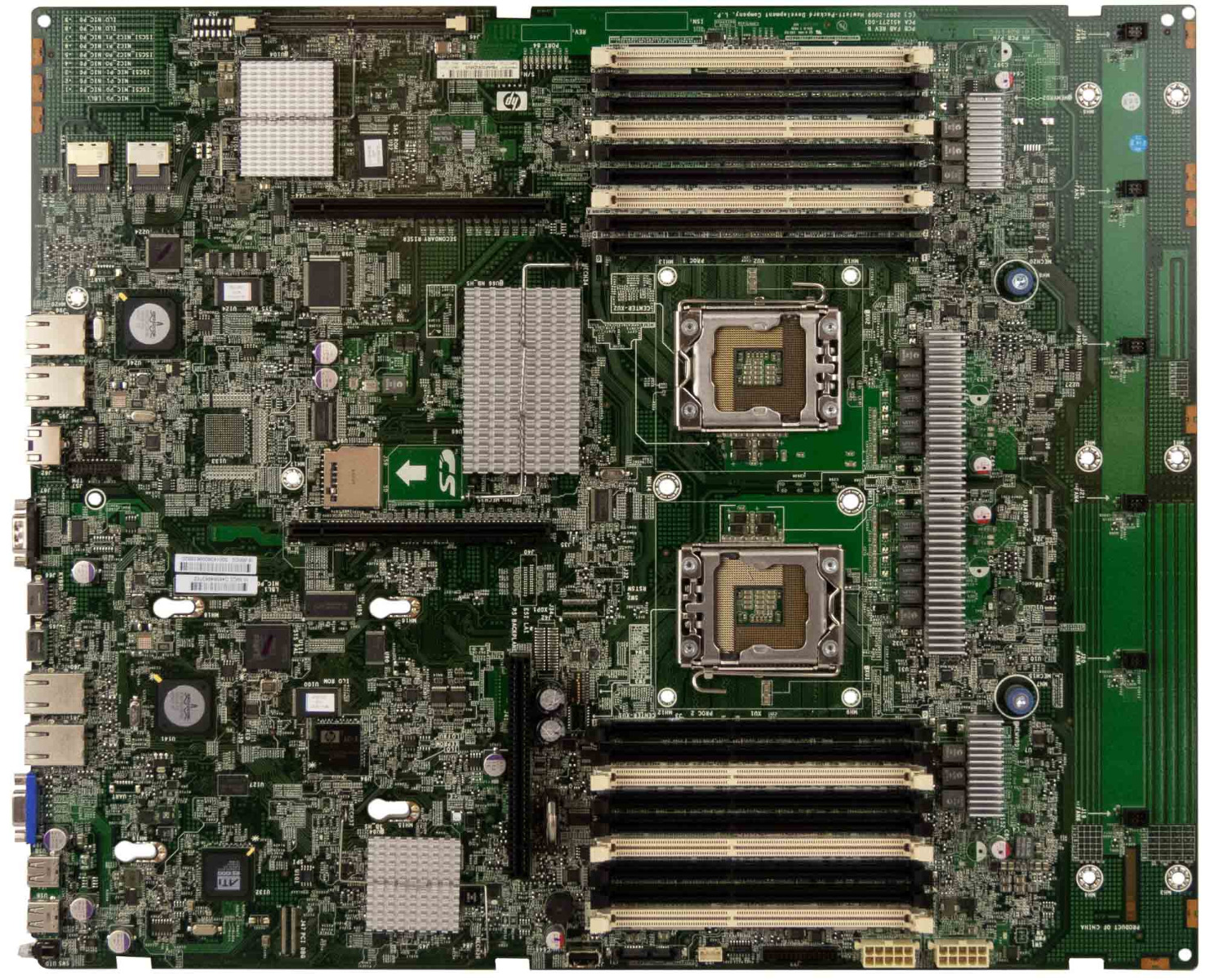 HP 496069-001 CARTE SYSTÈME DOUBLE SOCKET LGA1366 DDR3 pour ProLiant DL380 G6