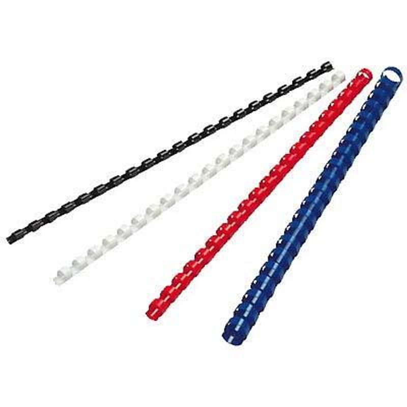 Dos de reliure en plastique Fellowes bleu - 1 boîte = 100 unités — lot de 100 pièces