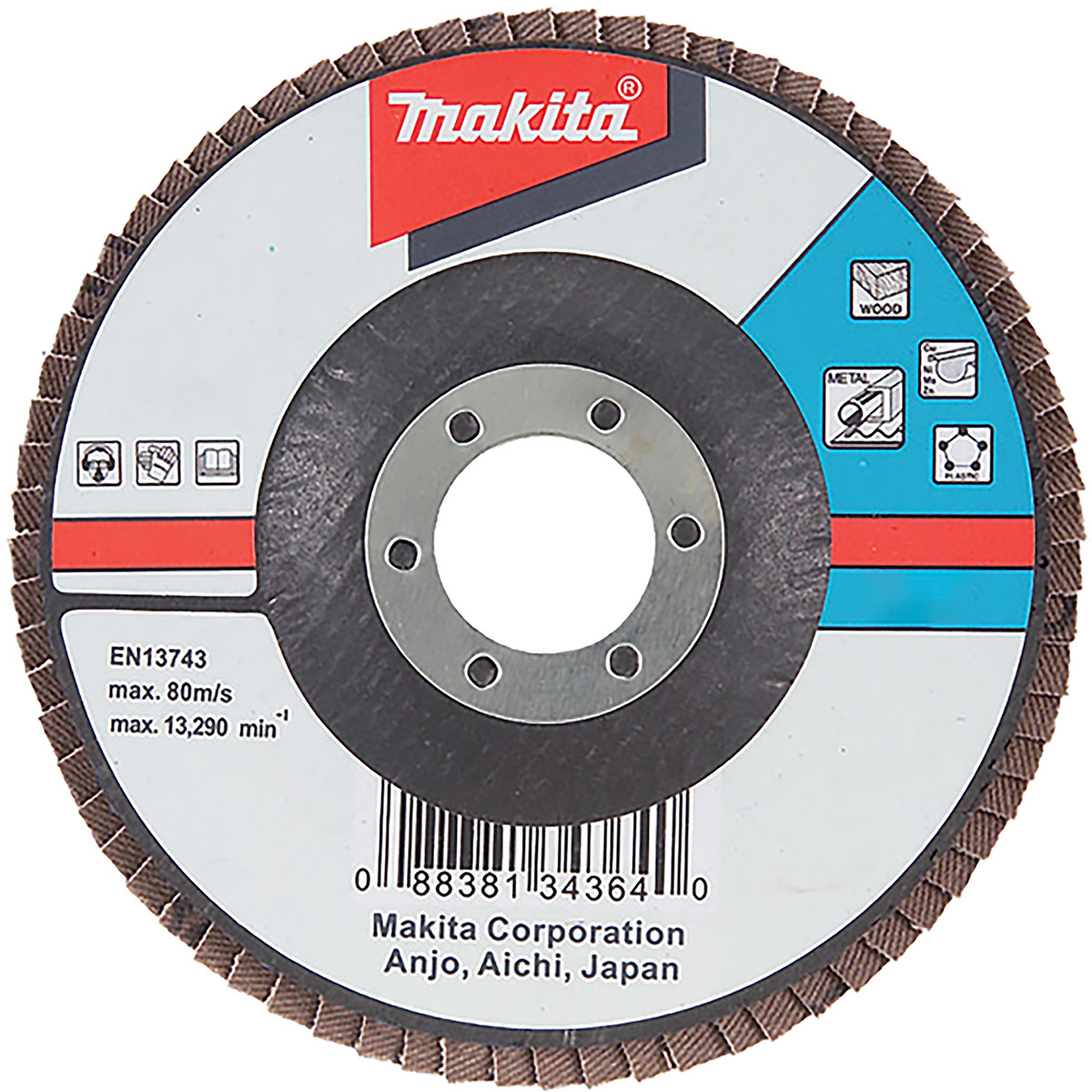 Makita Disque de ponçage à roseaux 180mm A120 - D-27165