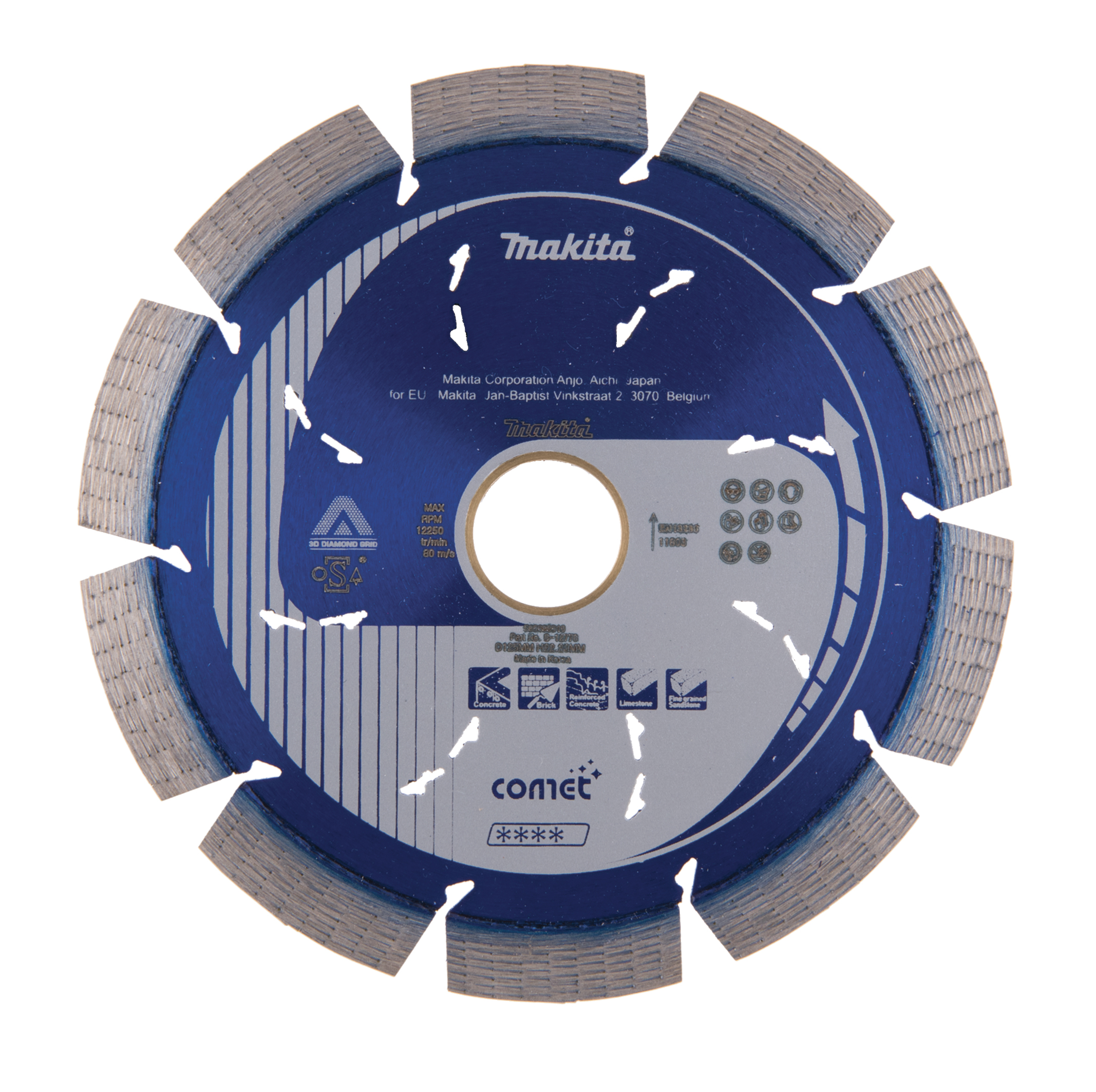 Makita B-12778 Disque diamant Comet Rapid 125 x 22,23 mm