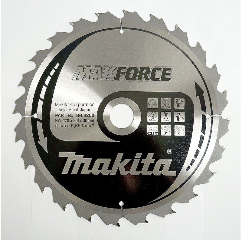 Lame de scie circulaire Makita B-32172 MAKFORCE 270x30x24Z