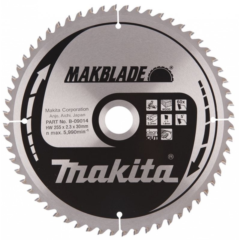 Makita B-32792 Lame de scie circulaire 255 x 30 mm 60 dents