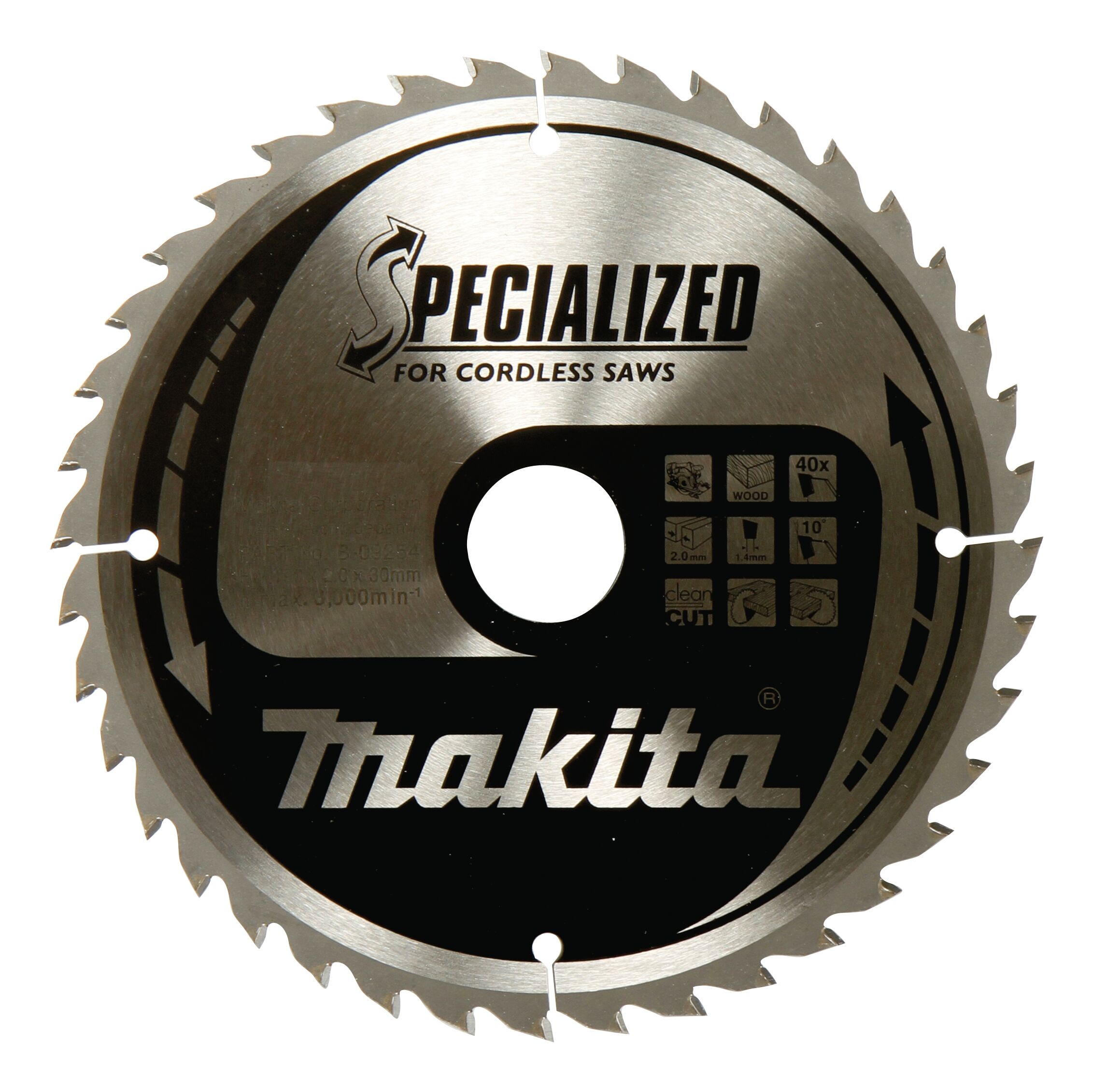 Lame de scie circulaire Makita B-32954 pour scies circulaires sur batterie 165x20 40 dents = ancien modèle B-09232
