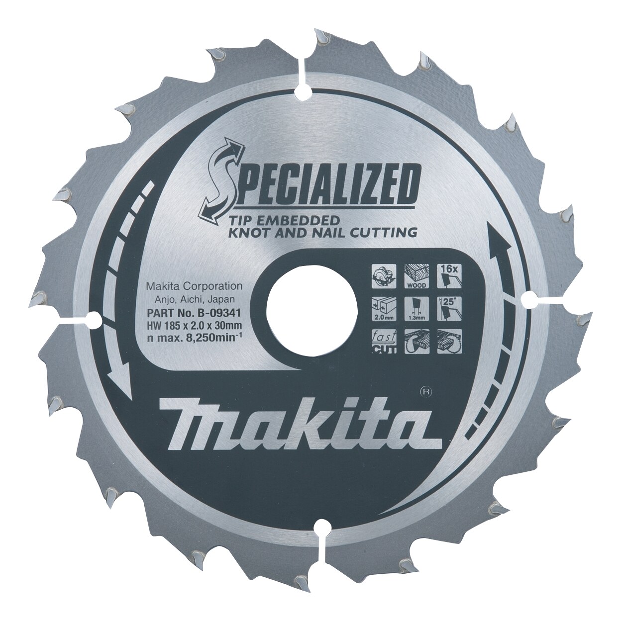Makita SPECIALIZED Lame de scie circulaire 185x30x20Z - B-33102
