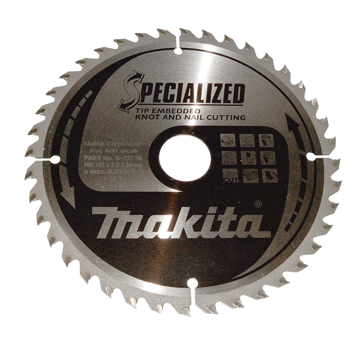 Makita SPECIALIZED Scie à onglet 185x30x40Z - B-33174
